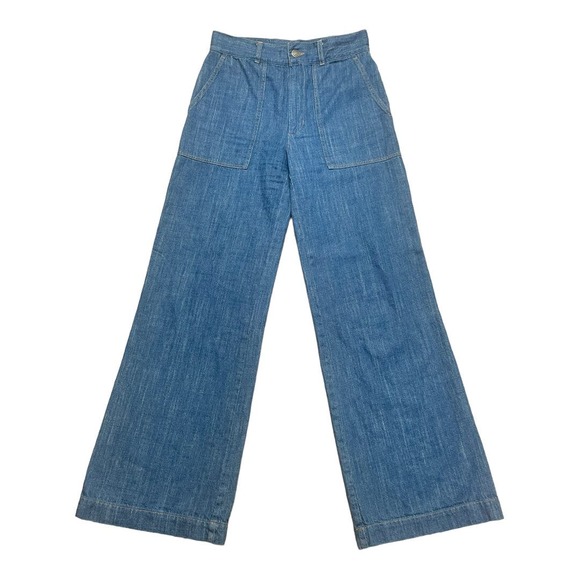 Masscob Giant Wide Leg Trouser High Waist Jeans Size 38 EU 6 US - Picture 2 of 5